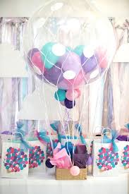 Birthday Balloon Decoration Ideas Girly Hot Air Balloon Birthday Party Kara S Party Ideas Diy Hot Air Balloons Birthday Balloons Birthday Party Balloon
