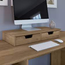 We have an extensive inventory of office desks, including best selling designs in the office source office furniture collection and bush office furniture collection. Cabot Desktop Organizer With Drawers By Bush Furniture Overstock 32490424 Reclaimed Pine