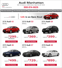 New Audi Specials Audi Manhattan