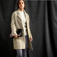 Anne weyburn propose une collection exclusive et féminine. Anne Weyburn La Redoute Womens Oversized Checked Mid Length Coat
