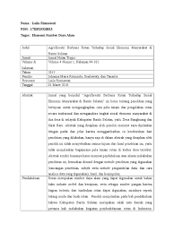 Anda juga bisa berpartisipasi memberikan tanggapan atas pertanyaan jurnal analisis ekonomi ini. Review Jurnal Laila Rismawati Ekonomi Sda 1720525320013