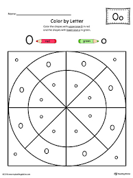 This free printable coloring worksheet is a fun way for educators to teach letters. Uppercase Letter O Color By Letter Worksheet Myteachingstation Com