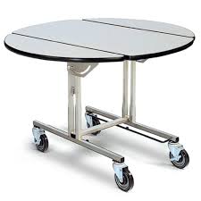 Russian service traditionally means food delivered to your table on platters and a waiter picks up the item with tools and plates it for you. Room Service Table 4959 Forbes Industries