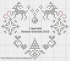 Design sizes are approximately 25w x 100h stitches. Winter Heart Cross Stitch Christmas Ornaments Cross Stitch Heart Christmas Cross Stitch