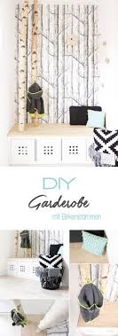Selbst Gebaute Neue Garderobe Mit Birkenstammen Ikea Diy Kallax Regal Ikea Schlafzimmer Ideen
