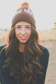 Adidas Beanie Long Wavy Hair Long Hair Styles Long Brown Hair