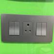 Schneider Miluz ZeTa Warm Grey switch and plate product image