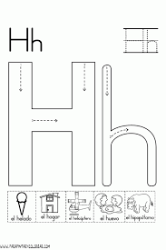 Letra H Para Colorear