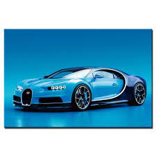 Vehicle Wall Art Posters Bugatti Chiron Supercar Wallpaper Canvas Print For Home Decor Diy Framed Paintings A133 Painting Calligraphy Aliexpress