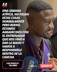 LA POSTURA DE LOS JUGADORES 💭 👊🏻 Luego de la derrota de #Talleres, Luis  Angulo volvió a sumar minutos y así se expresó sobre la llega de Tévez. 📸  @la1913ok 🤔 ¿Qué opinas?