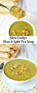 Slow Cooker Split Pea Soup Recipe Ham And Split Pea Soup Recipe Winter Soup Recip Soup Recipes Slow Cooker Split Pea Soup Recipe Split Pea Soup Slow Cooker