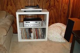 Modified Expedit Rack Stereo Cabinet Furniture Glass Cabinet Doors