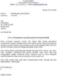 Contoh Surat Permintaan Barang