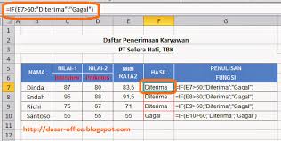 Rumus If Excel Dan Multi If Excel Microsoft Office Windows