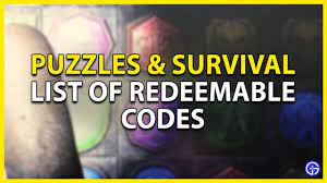 Nov 17, 2021 · date_range17 nov 2021. Puzzles Survival Codes October 2021 Gamer Tweak