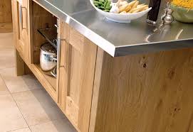 Vintage wood kitchen island on casters standing with towel ideas. Modern Contemporary Clonmel Oak Kitchen Island Open Shelf Wood Style Kitchens Ni