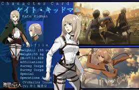 Shingeki No Kyojin Kate Kidman Reference By 96yukiren Deviantart Com On Deviantart Attack On Titan Art Digital Artist Anime