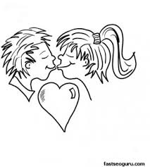 Canvas is 12 x 16 inches in size. Printable Valentine Girls And Boy Couple Kisses Coloring Page Free Kids Coloring Pages Printable