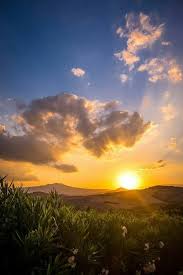 Bello Sol Sunset Tuscany Landscape