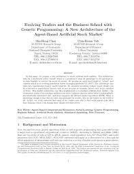 To implement the 2% rule, the investor first must calculate what 2% of their available trading account is: Pdf Evolving Traders And The Business School With Genetic Programming A New Architecture Of The Agent Based Artificial Stock Market