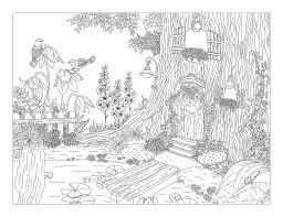 Coloring books for boys and girls of all ages. Magical Forest Coloring Page Drawing By Lisa Brando