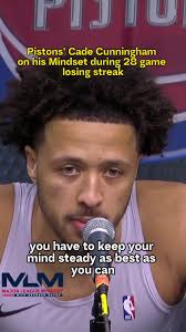 The Pistons 28 game losing streak ends tonight!! “We’re all humans. We all  have our ups and downs.” Piston’s guard Cade Cunningham speaking the truth  about life and athletics as he battles through the ...
