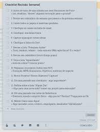 Gtd Check List Para Fazer Uma Revisao Semanal Nota 10 Gtd Productivity Organization
