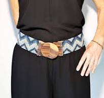 Woven Elastic Belt-Light Blu