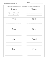 Mathematics worksheets for grade 1 based on international syllabus. Number Words Activities Worksheets Samsfriedchickenanddonuts