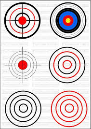 Bulls Eye Shooting Target Svg Png Jpg Vector Graphic Collection Shooting Targets Paper Targets Archery Target