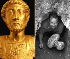 Face of a man from the last Roman Empire