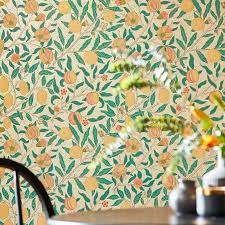 Fruit By Morris Gold Jade Wallpaper Wallpaper Direct In 2021 Classic Wallpaper Morris Wallpapers Wallpaper