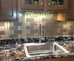 They are over our sink and the focal point of our kitchen. Stainless Steel Backsplash Home Design