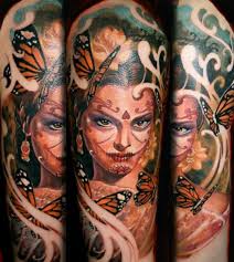 Moreover, getting a butterfly with flower detailing sounds an out of the box idea. Women Butterfly Sleeve Tattoo By Reinkarnation Tattoos