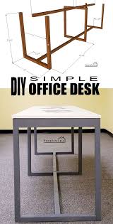 Diy A Simple Office Desk Simple Office Desk Diy Office Desk Simple Desk