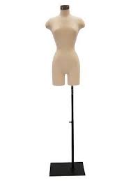 Mannequin torso maniquin vintage dress form look calico jewelry bust display paper mashe dress dummy tailor jewelry holder organizer. Female 3 4 Mannequin Torso With Half Leg Shoulders White In Size 2 4 Body Form Dress Form Mannequin Dress Form