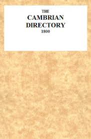 The Cambrian Directory 1800 By Anonymous