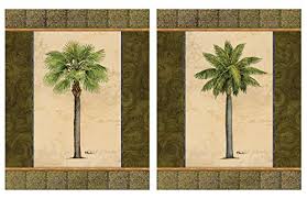 One will almost have the feel of a tropical drink in their hand as they admire the multiple. 2 East Indies Palm Tree Art Prints Tropical Home Decor 8x10 Buy Online In Israel At Desertcart
