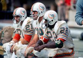 The Dolphins Backfield Of Jim Kiick Larry Csonka And Mercury Morris Dolphins Football Miami Dolphins Football Nfl History