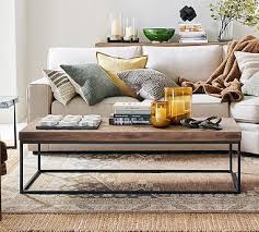 Malcolm 60 Rectangular Coffee Table In 2020 Coffee Table Pottery Barn Metal Coffee Table Coffee Table Square