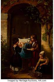 The comfort, love, hug, messages and thoughts of love given to sick people during their bouts with sickness have a lasting imprint in their lives. Continental School 19th Century Flowers For A Sick Child Oil On Lot 27234 Heritage Auctions