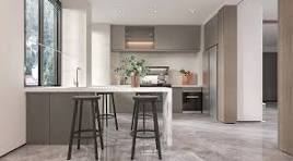 Polished dark gray gucci grey marble tiles for living room floor
