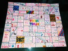 Ideas para hacer una oca diy, con casillas y pruebas originales. 41 Ideas De Promo20 Juegos De Alcohol Juegos De Beber Camperas De Egresados