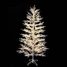Home Accents Holiday 7 Ft Led White Berry Tree With White Lights Small Artificial Christmas Trees Artificial Christmas Tree White Tree