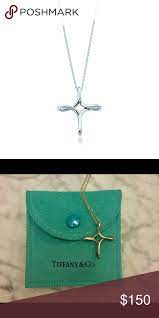 Tiffany Elsa Peretti Infinity Cross Pendant A Cross Crafted From A Single Piece Of Metal Into An Iconic Form Pendant In Ste Cross Pendant Pendant Elsa Peretti