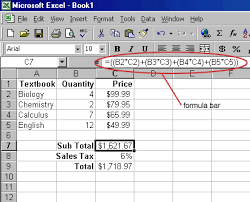 Microsoft Excel 2000 Tutorial Formulas And Functions