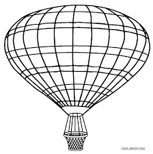 Printable hot air balloon coloring page. Printable Hot Air Balloon Coloring Pages For Kids