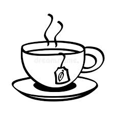 Cup Of Tea Outline Illustration On White Background Stock Illustration Illustration Of Restaurant Outline 103972007