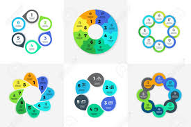 circle infographic chart diagram process workflow vector template