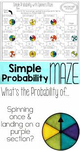 My 7th Grade Math Students Loved This Probability Worksheet This Was Such A Great Way For My Middl Probability Worksheets Probability Math Simple Probability